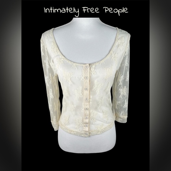 Free People | Intimately | Lost in Lace Cardi - Picture 3 of 9